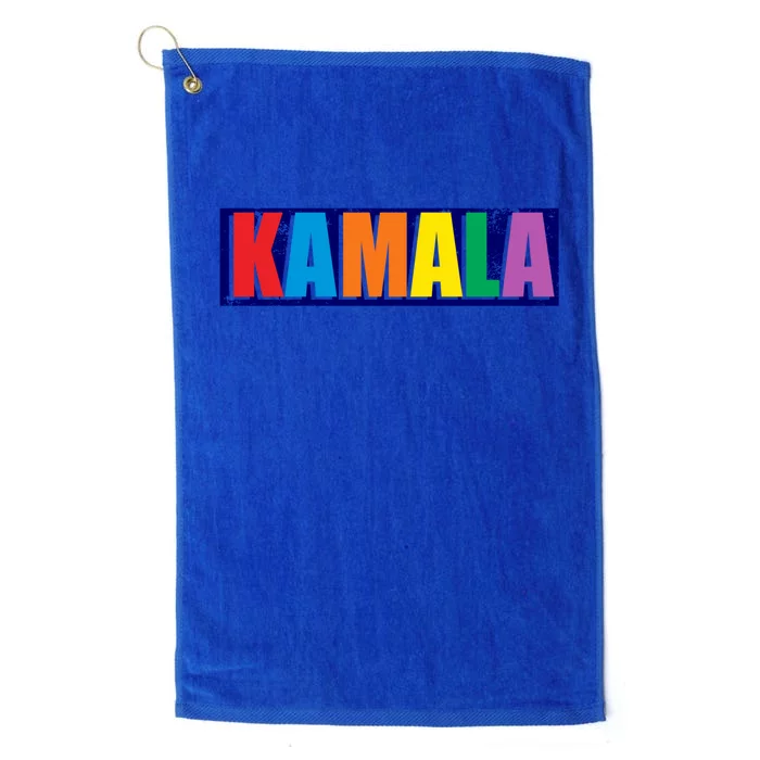 Kamala Retro Vintage Harris Political Campaign For President Gift Platinum Collection Golf Towel