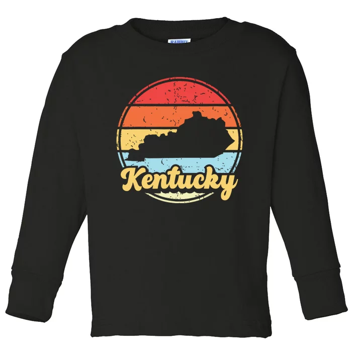 Kentucky Roots Vintage Kentucky Native Home State Pride Ky Toddler Long Sleeve Shirt