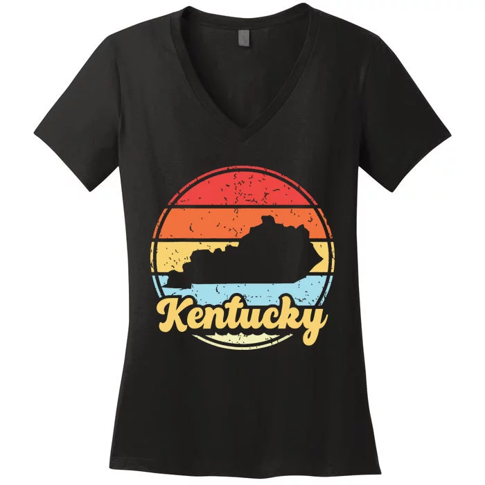 Kentucky Roots Vintage Kentucky Native Home State Pride Ky Women's V-Neck T-Shirt