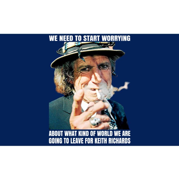 Keith Richards We Need To Start Worrying Bumper Sticker