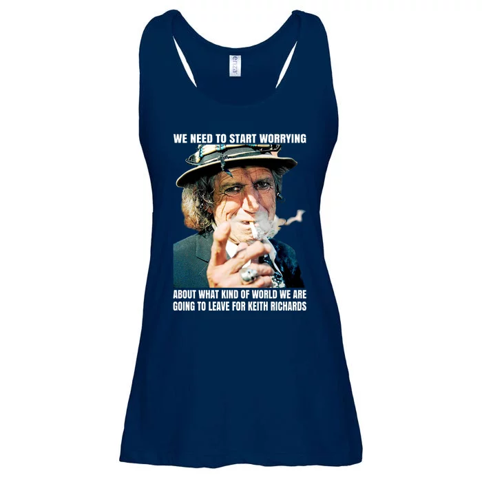 Keith Richards We Need To Start Worrying Ladies Essential Flowy Tank