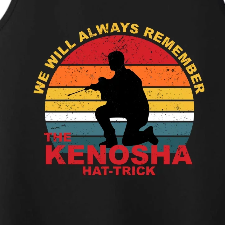 Kyle Rittenhouse We Will Always Remember The Kenosha Hat Trick Performance Tank