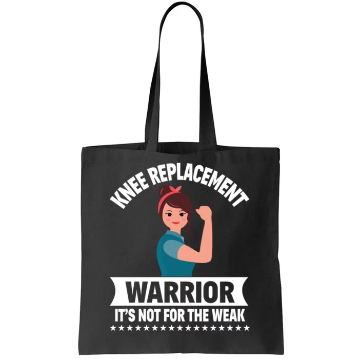 Knee Replacement Warrior Knee Surgery Recovery Get Well Gift Tote Bag