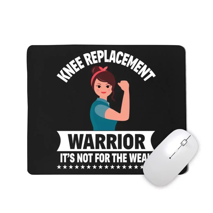 Knee Replacement Warrior Knee Surgery Recovery Get Well Gift Mousepad