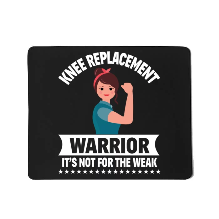 Knee Replacement Warrior Knee Surgery Recovery Get Well Gift Mousepad