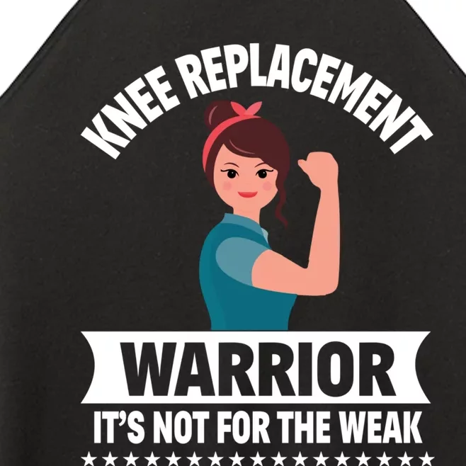 Knee Replacement Warrior Knee Surgery Recovery Get Well Gift Women’s Perfect Tri Rocker Tank