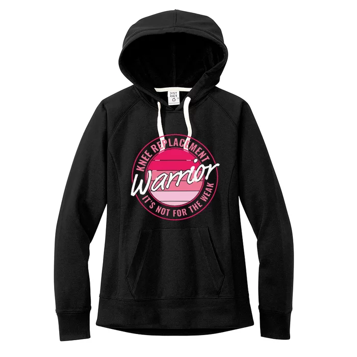 Knee Replacement Warrior Women Knee Surgery Women's Fleece Hoodie