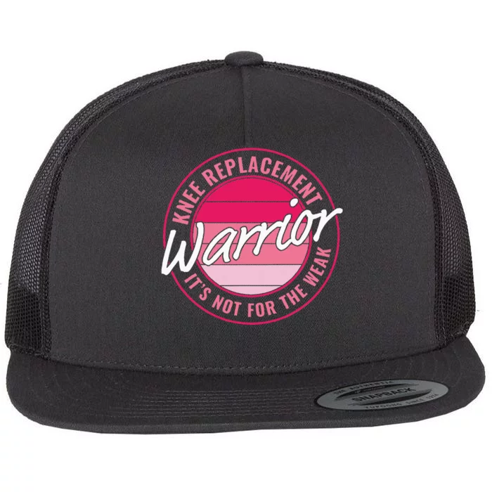 Knee Replacement Warrior Women Knee Surgery Flat Bill Trucker Hat