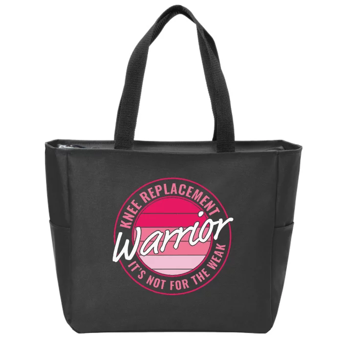 Knee Replacement Warrior Women Knee Surgery Zip Tote Bag