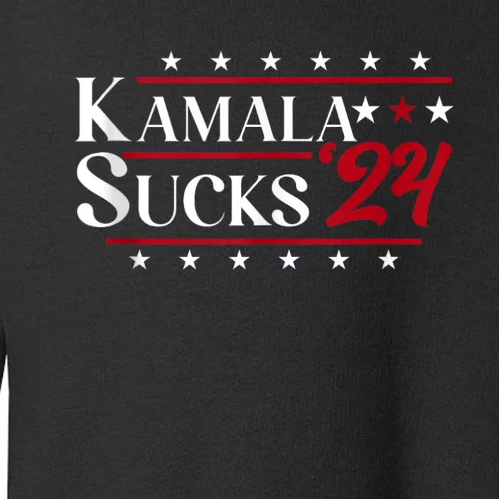 Kamala Sucks 2024 Kamala Harris Toddler Sweatshirt