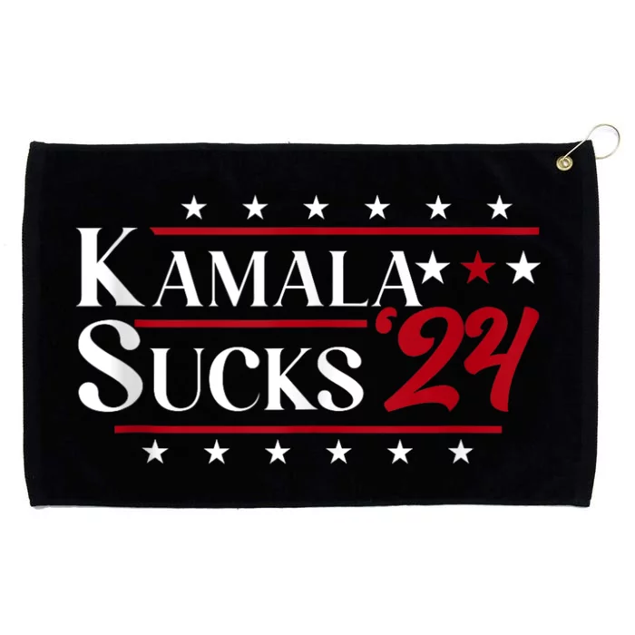 Kamala Sucks 2024 Kamala Harris Grommeted Golf Towel