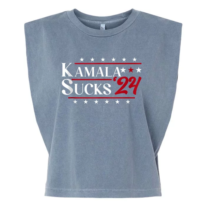 Kamala Sucks 2024 Kamala Harris Garment-Dyed Women's Muscle Tee