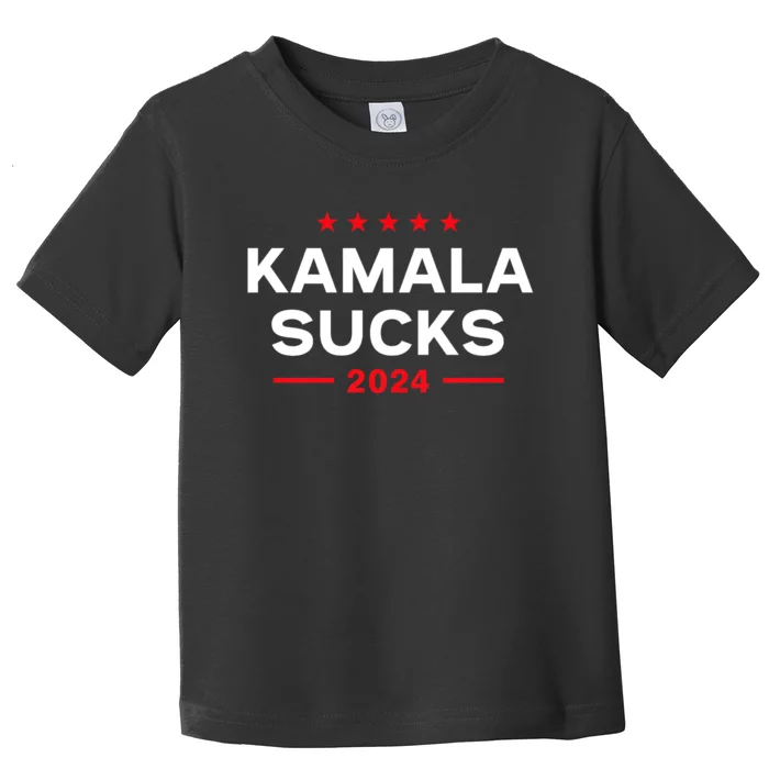 Kamala Sucks 2024 Anti Kamala Harris Toddler T-Shirt