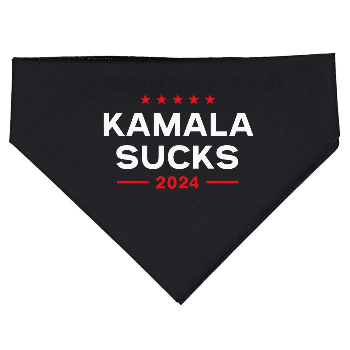 Kamala Sucks 2024 Anti Kamala Harris USA-Made Doggie Bandana