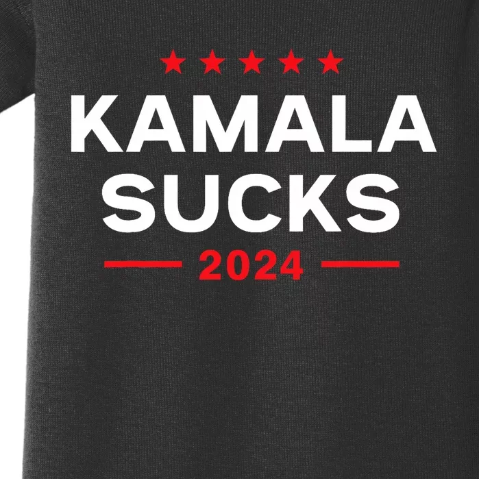 Kamala Sucks 2024 Anti Kamala Harris Baby Bodysuit