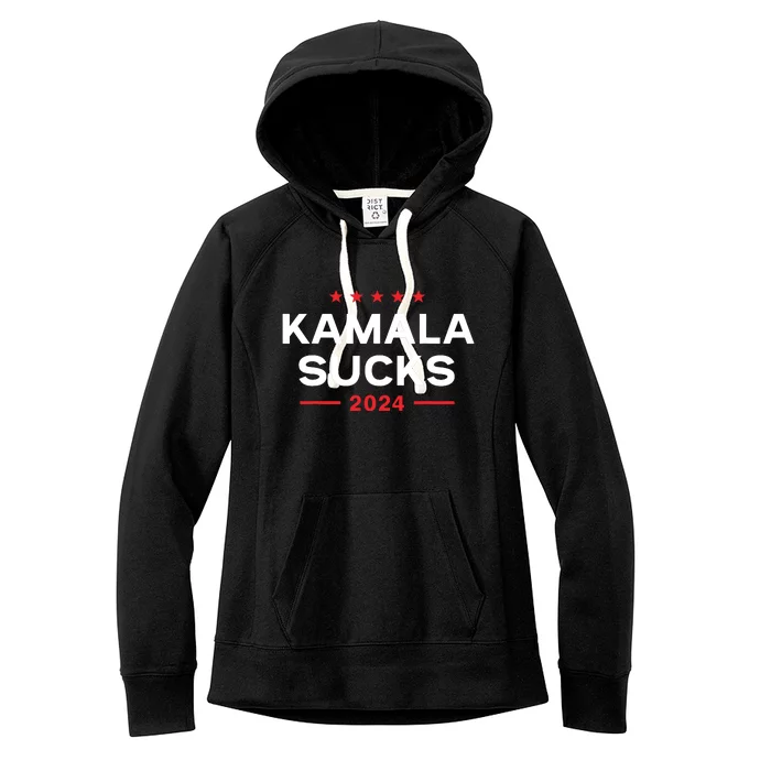 Kamala Sucks 2024 Anti Kamala Harris Women's Fleece Hoodie