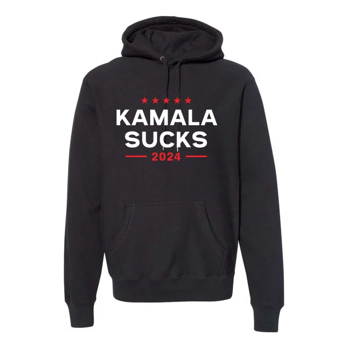 Kamala Sucks 2024 Anti Kamala Harris Premium Hoodie