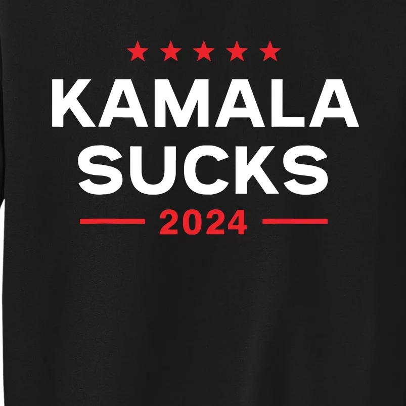 Kamala Sucks 2024 Anti Kamala Harris Tall Sweatshirt