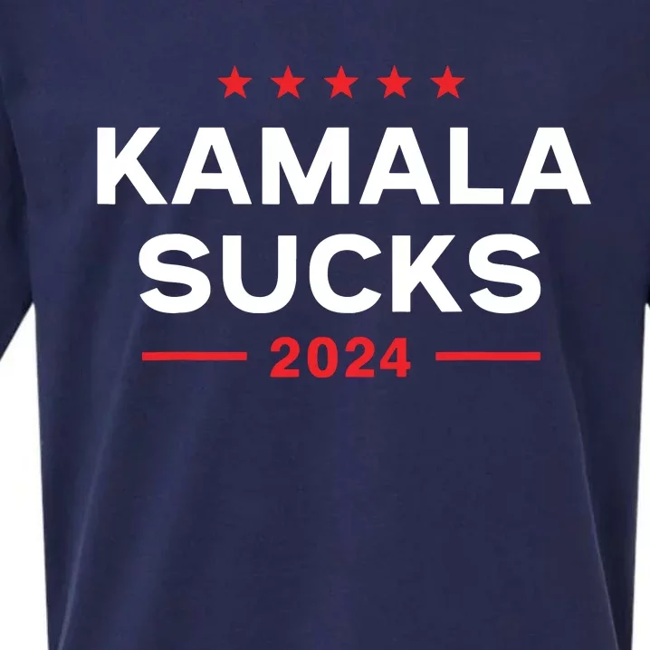 Kamala Sucks 2024 Anti Kamala Harris Sueded Cloud Jersey T-Shirt