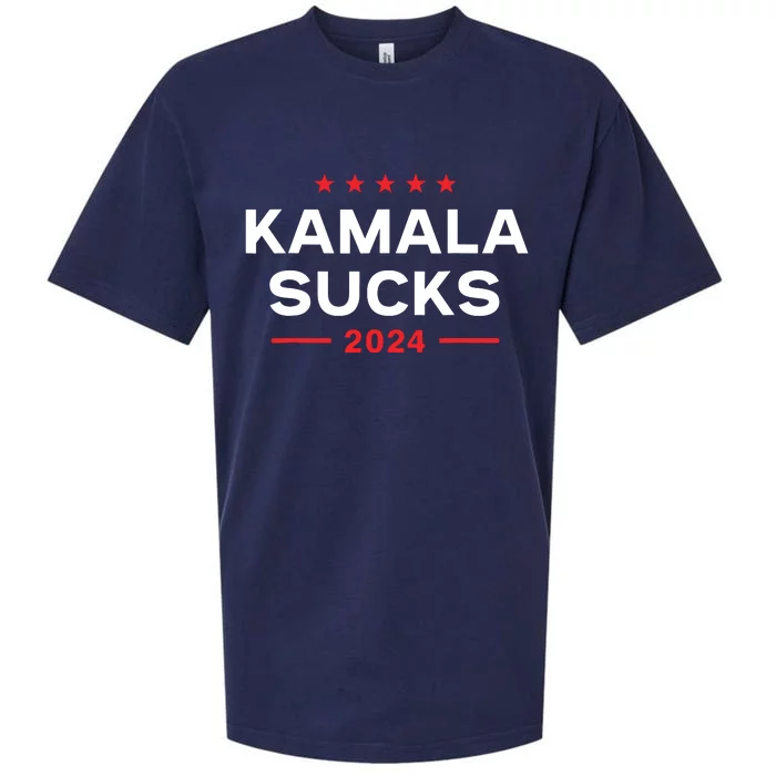 Kamala Sucks 2024 Anti Kamala Harris Sueded Cloud Jersey T-Shirt