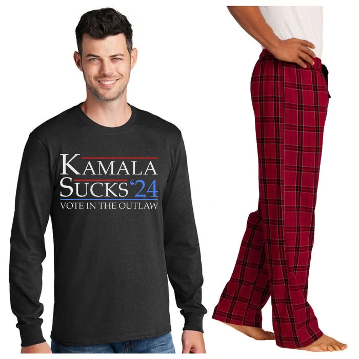 Kamala Sucks 2024 Anti Kamala Pro Trump Supporter 2024 Long Sleeve Pajama Set