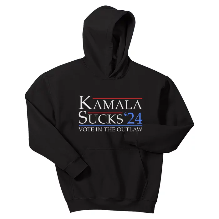 Kamala Sucks 2024 Anti Kamala Pro Trump Supporter 2024 Kids Hoodie