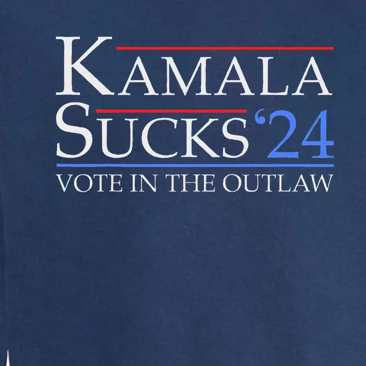 Kamala Sucks 2024 Anti Kamala Pro Trump Supporter 2024 Garment-Dyed Sweatshirt