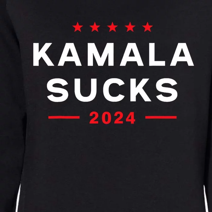 Kamala Sucks 2024 Anti Kamala Harris Womens California Wash Sweatshirt