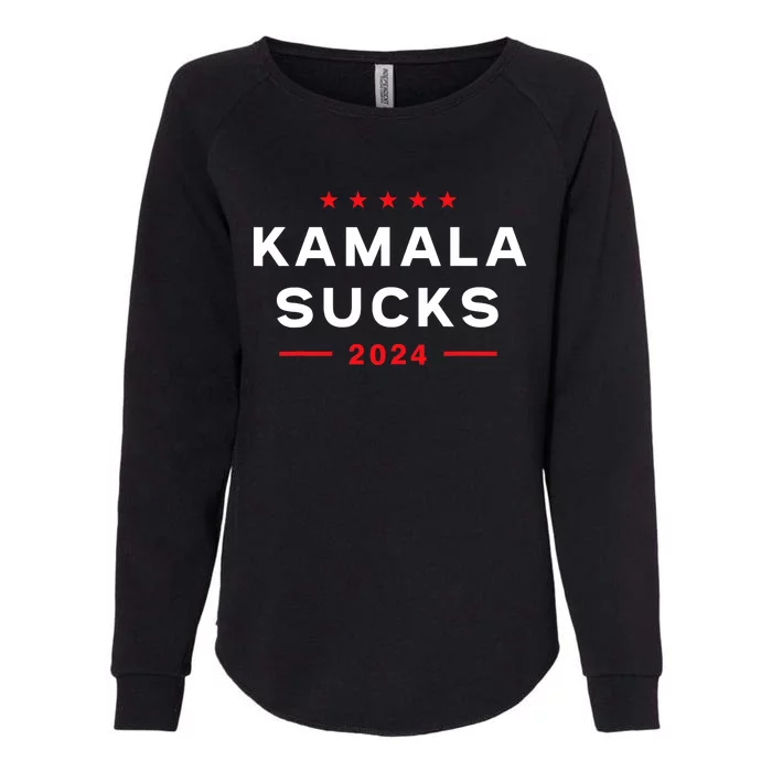 Kamala Sucks 2024 Anti Kamala Harris Womens California Wash Sweatshirt