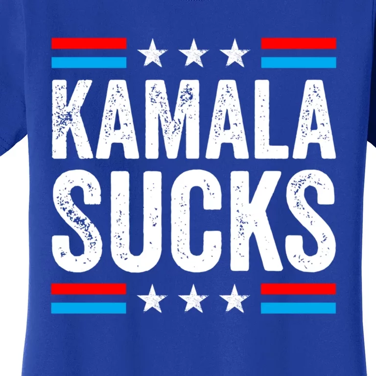 Kamala Sucks 2024 Anti Kamala Harris Us Election Political Gift Women's T-Shirt