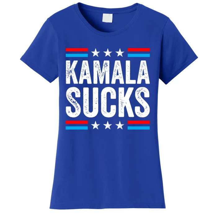 Kamala Sucks 2024 Anti Kamala Harris Us Election Political Gift Women's T-Shirt