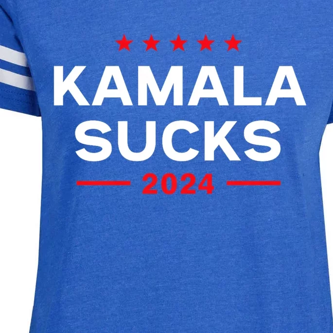 Kamala Sucks 2024 Anti Kamala Harris Enza Ladies Jersey Football T-Shirt