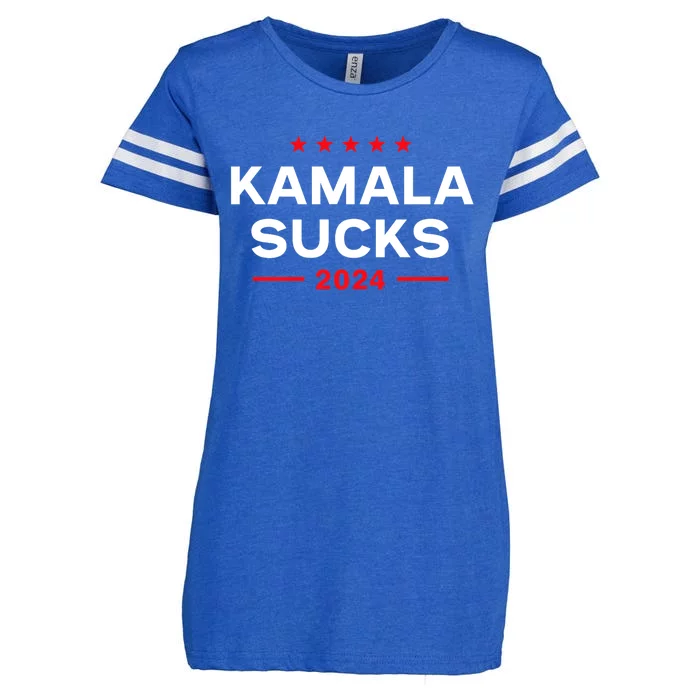 Kamala Sucks 2024 Anti Kamala Harris Enza Ladies Jersey Football T-Shirt