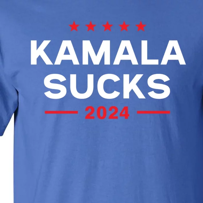 Kamala Sucks 2024 Anti Kamala Harris Gift Tall T-Shirt