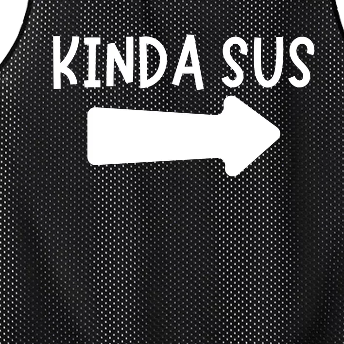 Kinda Sus Arrow Gaming Meme Matching Halloween Costume Mesh Reversible Basketball Jersey Tank