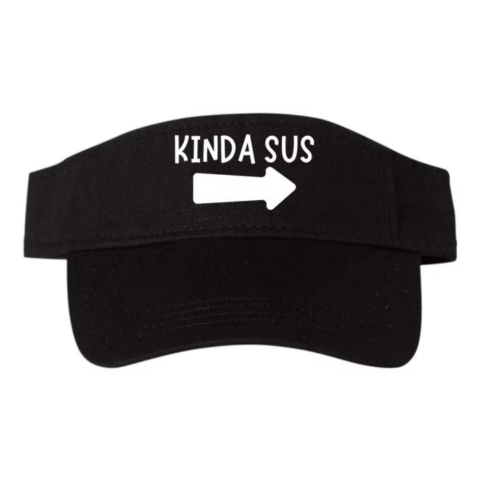 Kinda Sus Arrow Gaming Meme Matching Halloween Costume Valucap Bio-Washed Visor