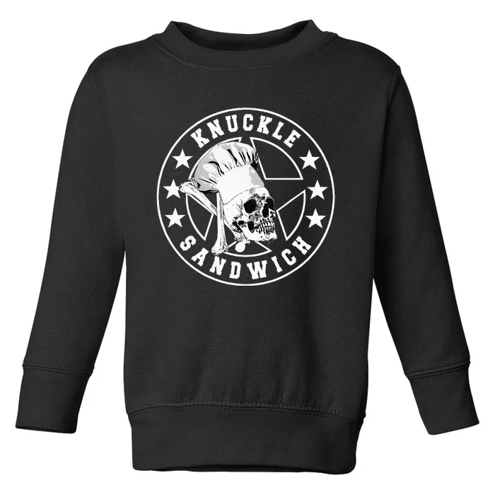 Knuckle Sandwich All Star Knockout White Toddler Sweatshirt