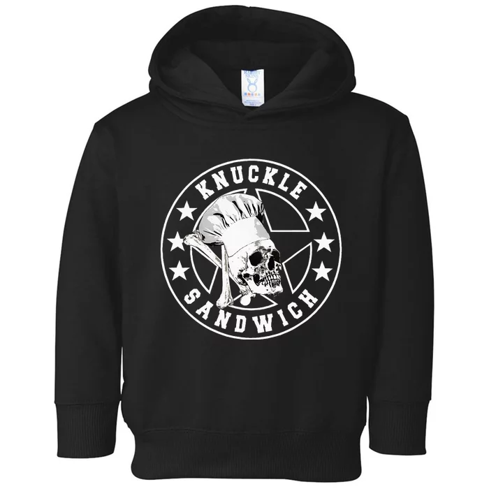 Knuckle Sandwich All Star Knockout White Toddler Hoodie