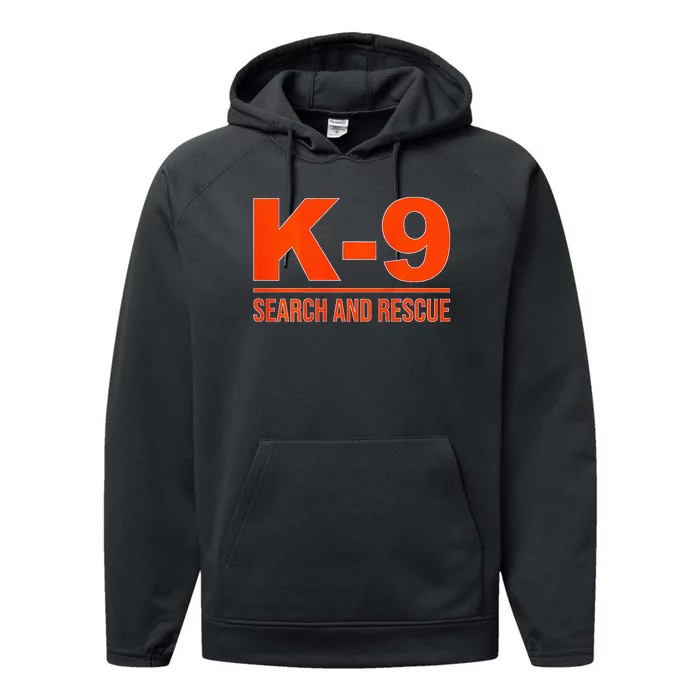 K9 Search And Rescue Sar Emergency Search Team Uniform Performance Fleece Hoodie