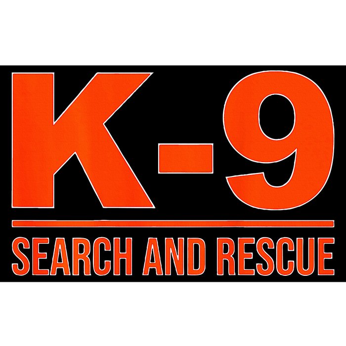 K9 Search And Rescue Sar Emergency Search Team Uniform Bumper Sticker