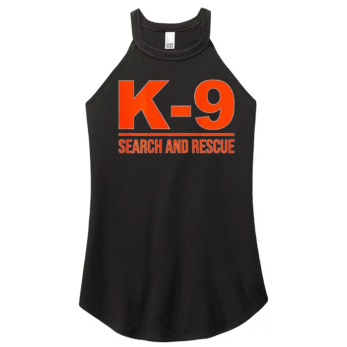 K9 Search And Rescue Sar Emergency Search Team Uniform Women’s Perfect Tri Rocker Tank