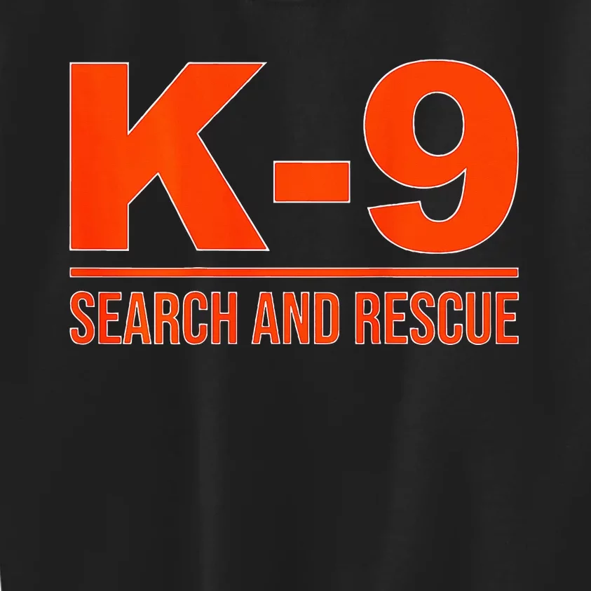 K9 Search And Rescue Sar Emergency Search Team Uniform Kids Sweatshirt