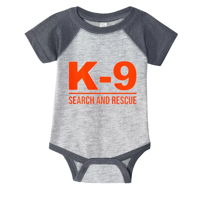 K9 Search And Rescue Sar Emergency Search Team Uniform Infant Baby Jersey Bodysuit