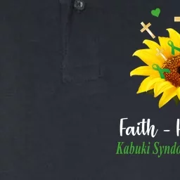 Kabuki Syndrome Awareness Faith Hope Love Sunflower Softstyle Adult Sport Polo