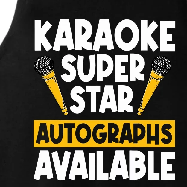 Karaoke Superstar Autographs Available KTV Singer Ladies Tri-Blend Wicking Tank