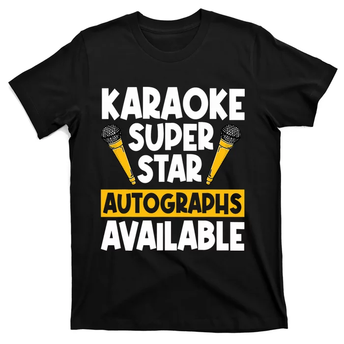 Karaoke Superstar Autographs Available KTV Singer T-Shirt