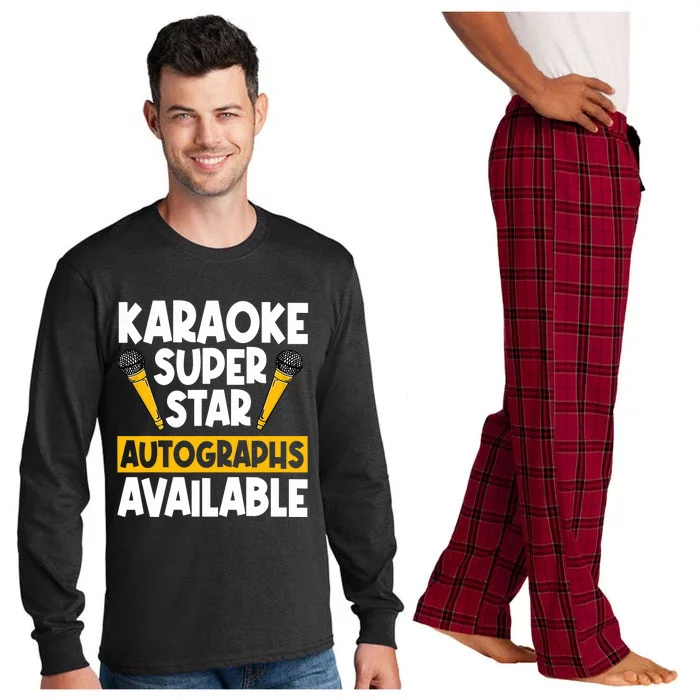 Karaoke Superstar Autographs Available KTV Singer Long Sleeve Pajama Set