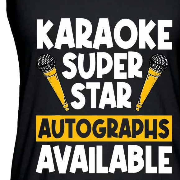 Karaoke Superstar Autographs Available KTV Singer Ladies Essential Flowy Tank