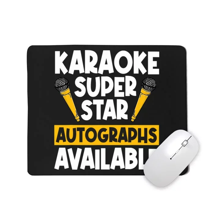 Karaoke Superstar Autographs Available KTV Singer Mousepad