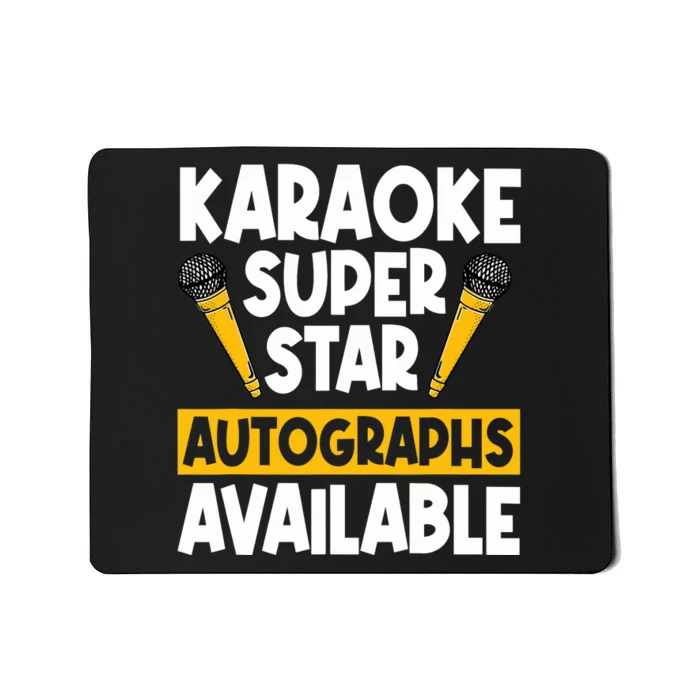 Karaoke Superstar Autographs Available KTV Singer Mousepad